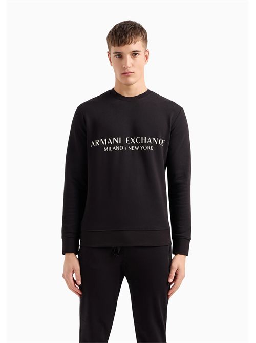 felpa uomo nera ARMANI EXCHANGE | 8NZM88ZJKRZ/1200